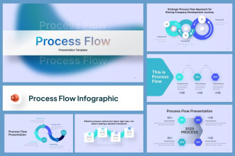 Process Flow Infographic PowerPoint Template